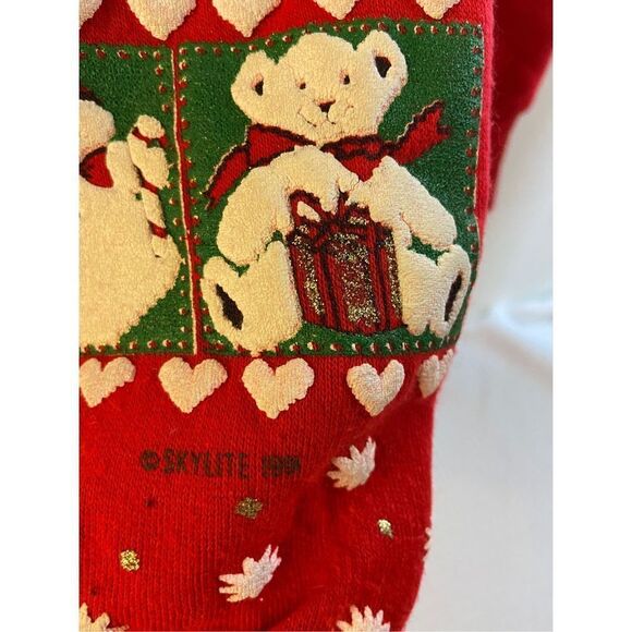 Nutcracker Puffy Sky Lite Fashion 1991 red Christmas sweatshirt Usa #63914 M - Picture 4 of 7